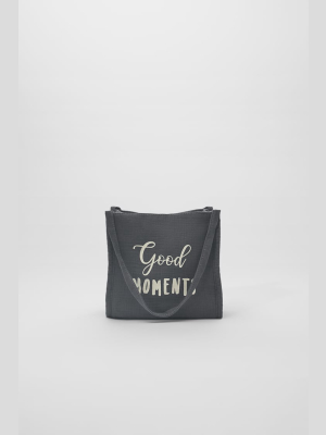 Text Cotton Tote Bag