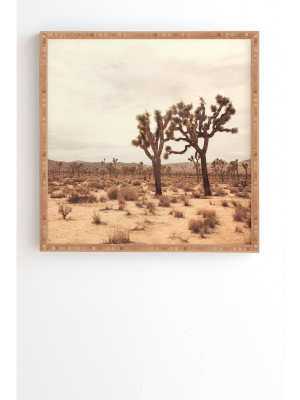 20" X 20" Catherine Mcdonald California Joshua Trees Framed Art - Deny Designs