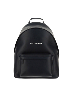 Balenciaga Everyday Logo Print Backpack