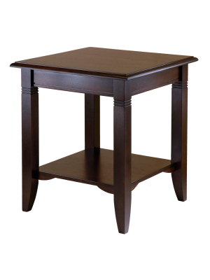 Nolan End Table Cappuccino - Winsome