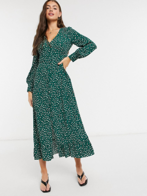 Whistles Leopard Printed Midi Dress