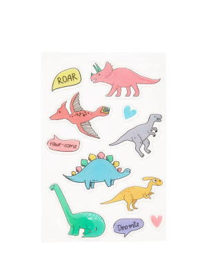 Dinosaur Glitter Stickers