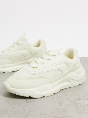 Asos Design Sneakers In Taupe