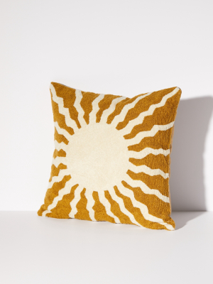 Mike Willcox Uo Exclusive Sun Crewel Throw Pillow