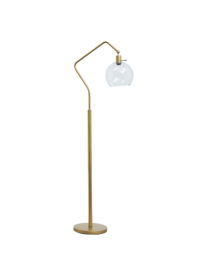 Marilee Metal Floor Lamp Antique Brass - Signature Design By Ashley