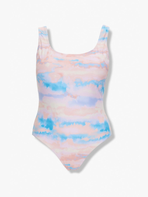 Plus Size Cloud Wash One-piece Swimsuit