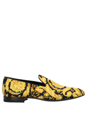 Versace Barocco Print Slippers