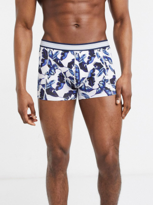 Only & Sons Trunks In Palm Leaf Print