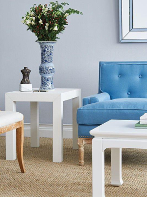 Parsons Side Table White