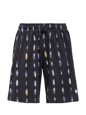 Marcelo Burlon County Of Milan Feather Print Shorts