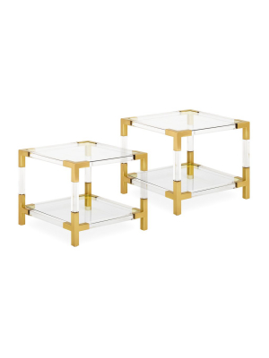 Jacques Two-tier Accent Table Bundle