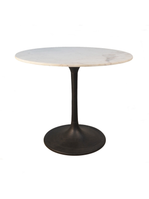 36 " Zaha Round Marble Top Dining Table - Carolina Chair & Table