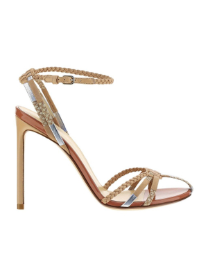 Francesco Russo Braided Strap Sandals