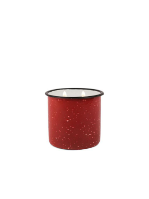 Pomegranate And Spruce Alpine Enamel Cup Candle