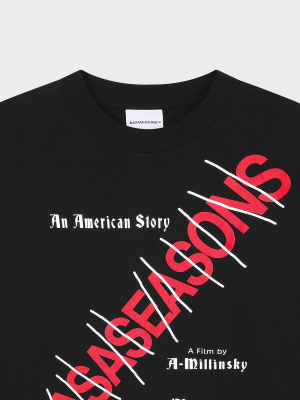 American Story Long Sleeve Black