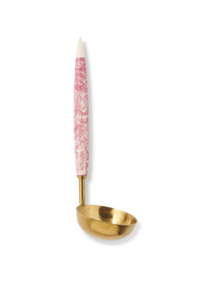 Pink Marble Soup Ladle