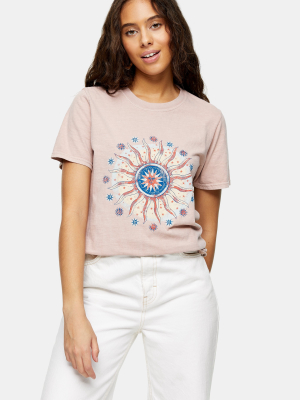 Petite Pink Earth And Sun T-shirt