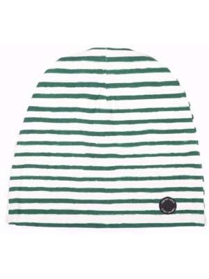 Hat Stripe Green / White