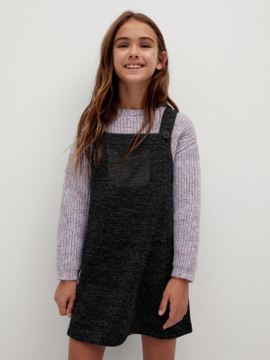 Medium Denim Pinafore Dress