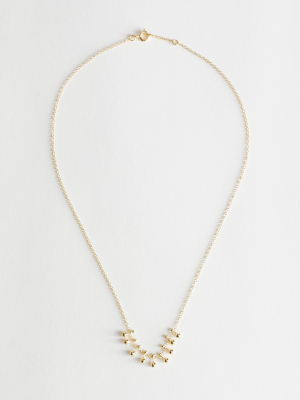 Stud Pendant Chain Necklace