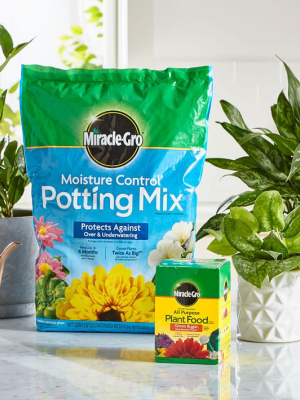 Miracle-gro® Moisture Control® Potting Mix & Water Soluble All Purpose Plant Food