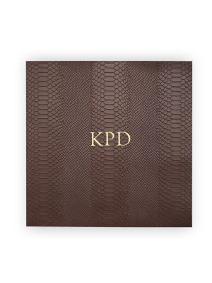 Kim Seybert Brown Square Leather Placemat