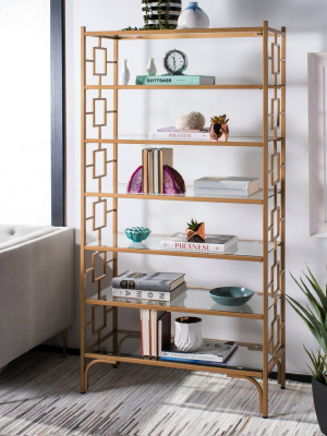 Brooklyn 7 Tier Etagere Gold/clear - Safavieh