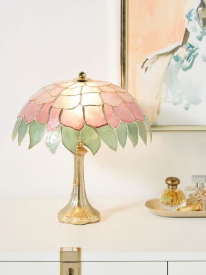 Tiffany Capiz Table Lamp