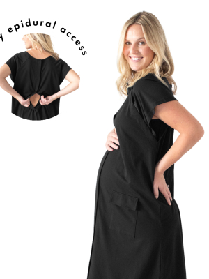 Universal Labor & Delivery Gown | Black