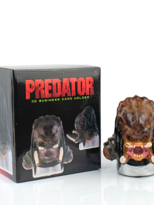Surreal Entertainment Official Predator Business Card Holder | Detailed 3d Predator Head | 4.5" Tall