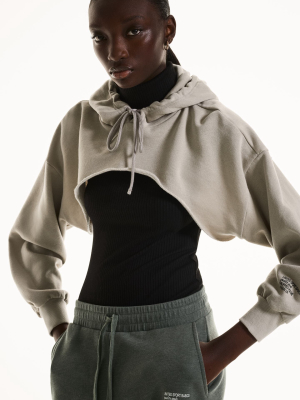 Cropped Hooded Sweatshirt