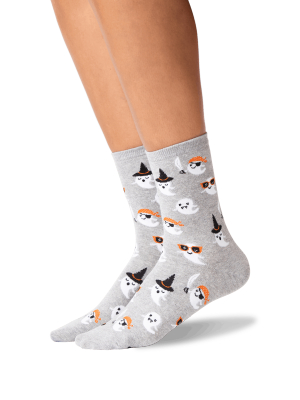 Women's Cute Ghost Crew Socks