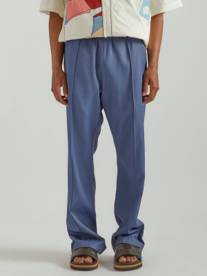 Classic Straight Leg Pants In Blue