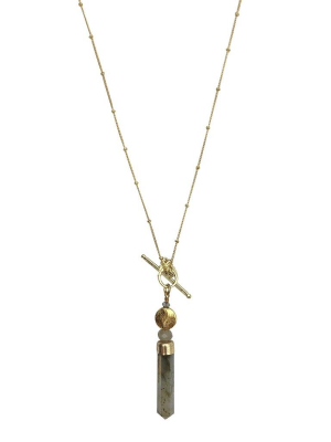 Labradorite Lariat Necklace