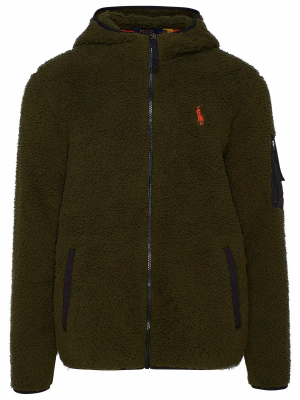 Polo Ralph Lauren Logo Embroidered Fleece Jacket