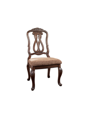 North Shore Dining Uph Side Chair Dark Brown - Signature Design By Ashley