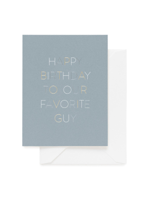 Our Favorite Guy Card
