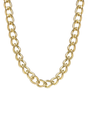 14k Gold Xxl Open Link Curb Chain Necklace