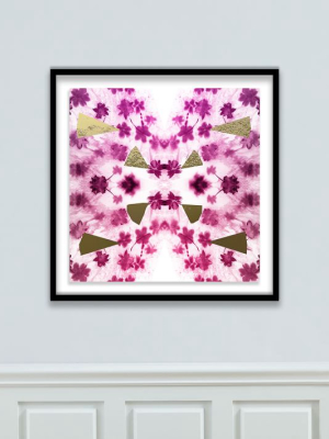 The Arts Capsule Framed Print - Burst Magenta