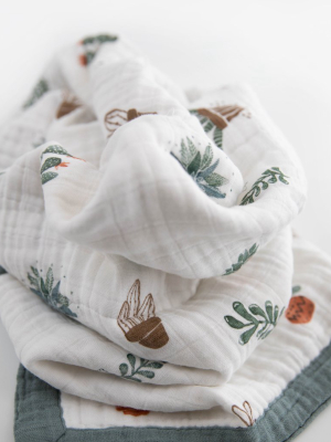 Cotton Muslin Baby Quilt - Prickle Pots