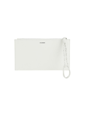 Jil Sander Logo Print Zipped Wallet