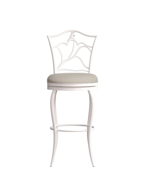 26.5" Avienne Swivel Height Counter Height Barstool White - Hillsdale Furniture