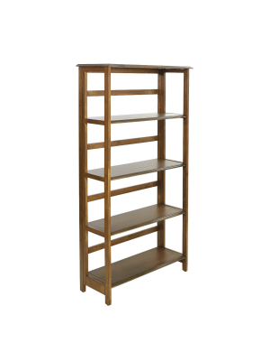 60" 5 Shelves Bandon Bookcase Ginger Brown - Osp Home Furnishings