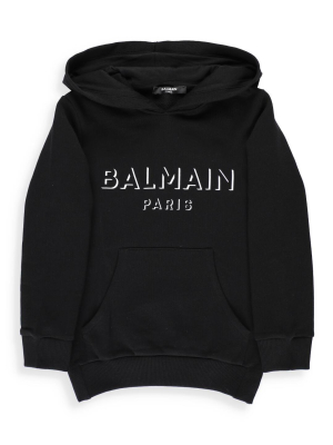 Balmain Kids Logo Printed Hoodie