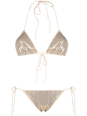 Oséree Sequin-embellished Bikini Set