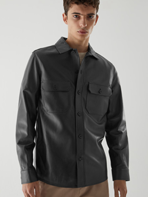 Lamb Leather Overshirt