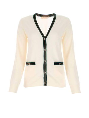 Tory Burch Madeline Contrast Trim Cardigan