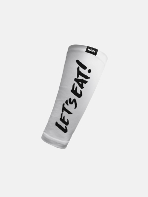 Let's Eat White Forearm Compression Sleeve