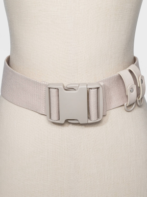 Women's Wide Seat Buckle Belt - Wild Fable™ Tan