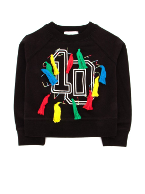 Stella Mccartney Kids Varsity Print Sweatshirt